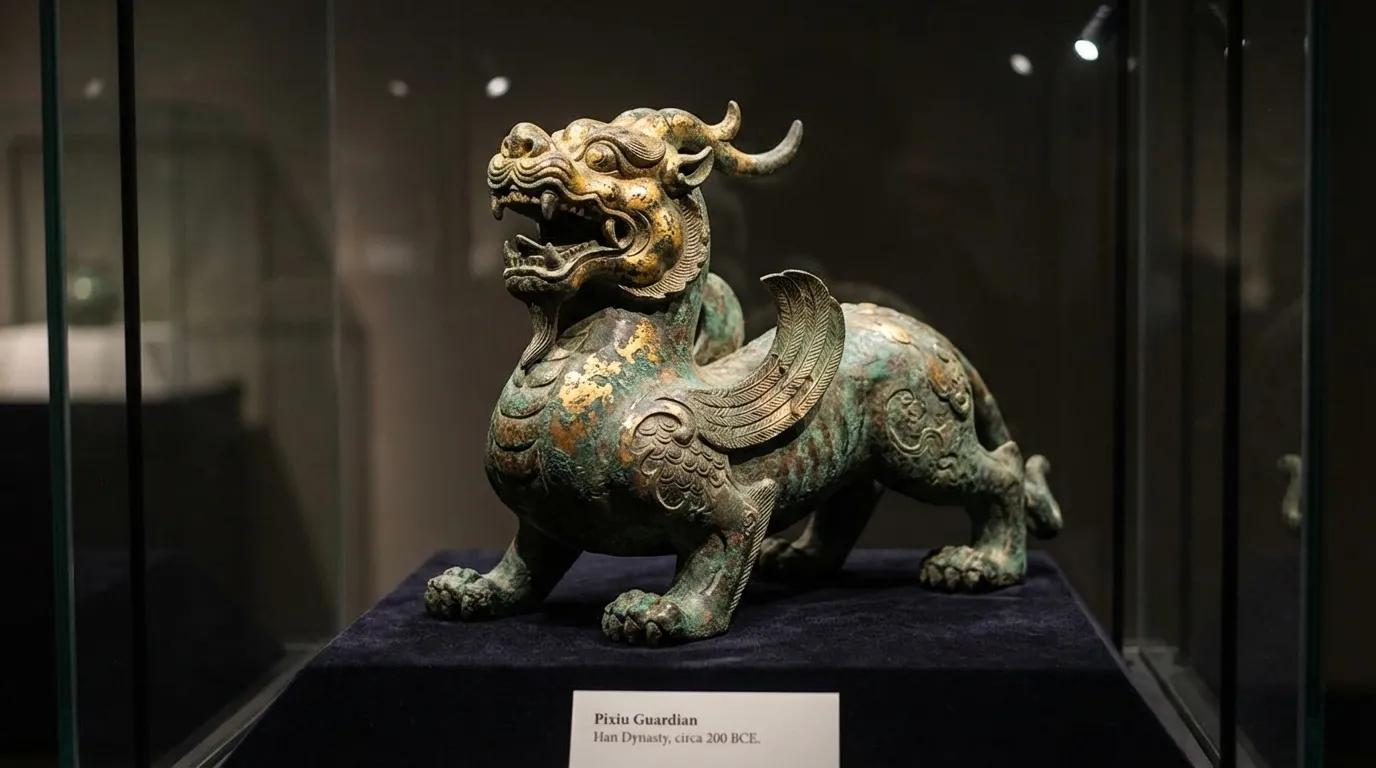 Ancient Chinese Pixiu guardian creature